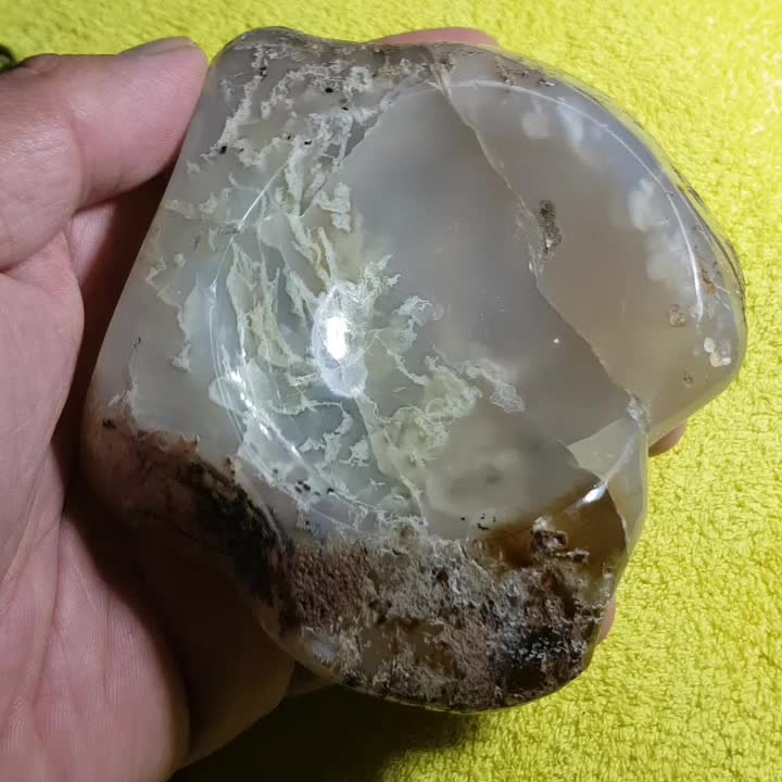 زیرسیگاری عقیق شجر ۳۹۵ گرمی تیکه خاصِ کلکسیونیها|کلکسیون اشیاء عتیقه|ارومیه, |دیوار