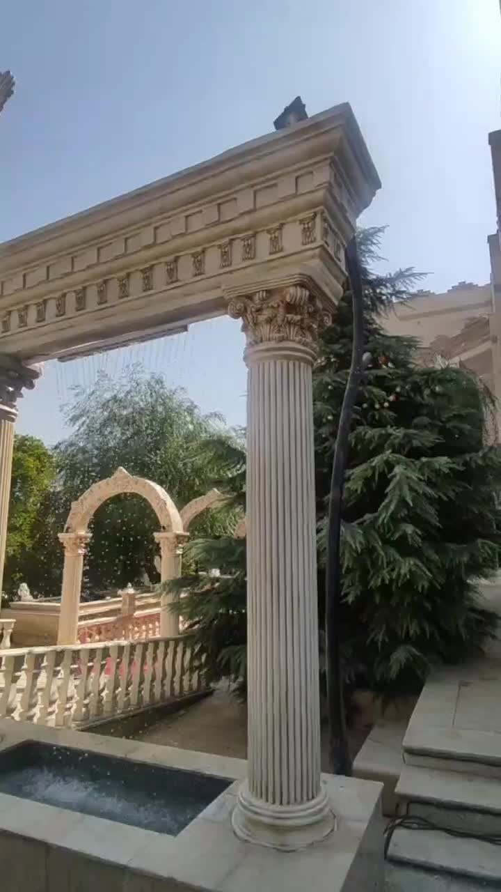 ورودی طراحی باغ عروس آلاچیق آبنما ستون|مصالح و تجهیزات ساختمان|اردبیل, |دیوار