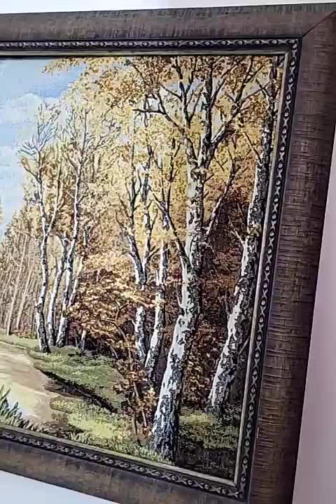 تابلو پاییزه|تابلو فرش|آبیک, |دیوار