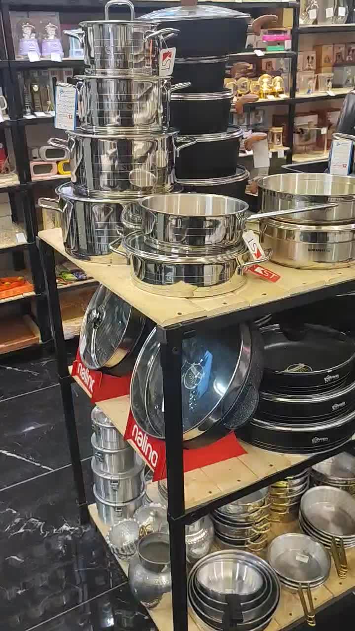 سرویس قابلمه ۱۰ پارچه مدل دایموند تابه لگن زودپز|ظروف پخت‌وپز|قم, زاد|دیوار