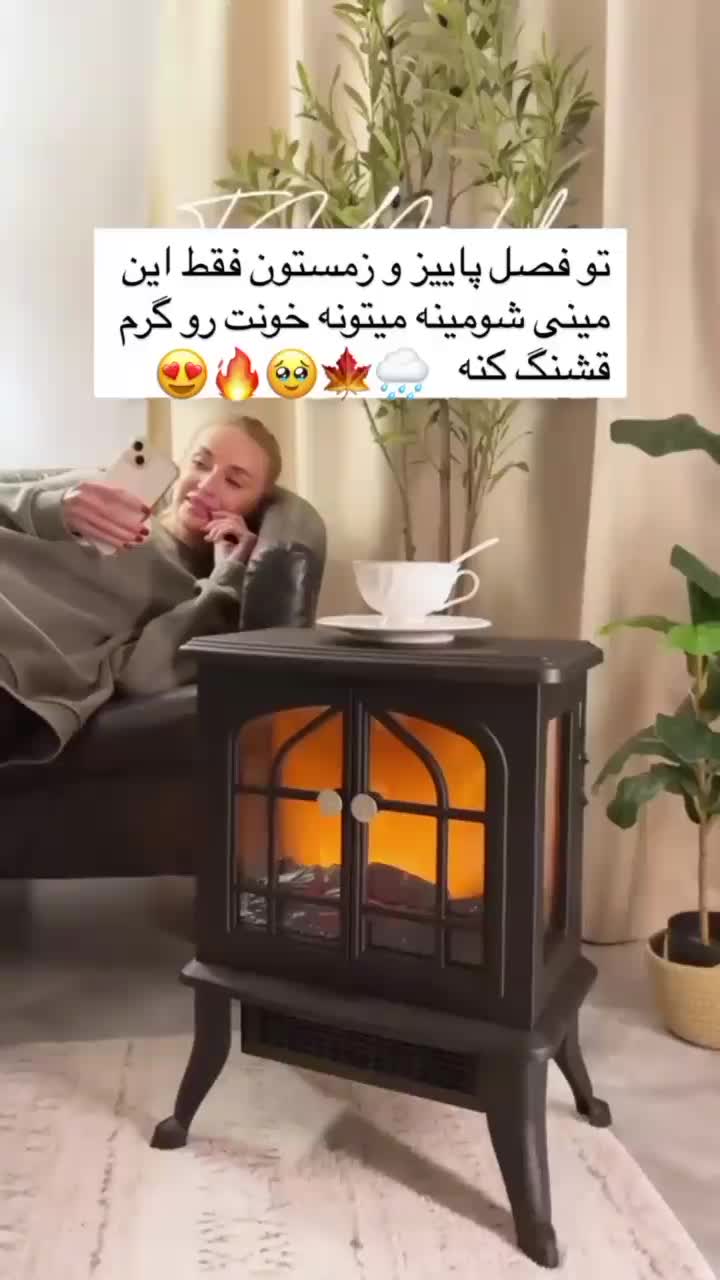 شومینهبرقیقابلحملوشیک،مدلپرنسس|بخاری، هیتر، شومینه|گرگان, |دیوار