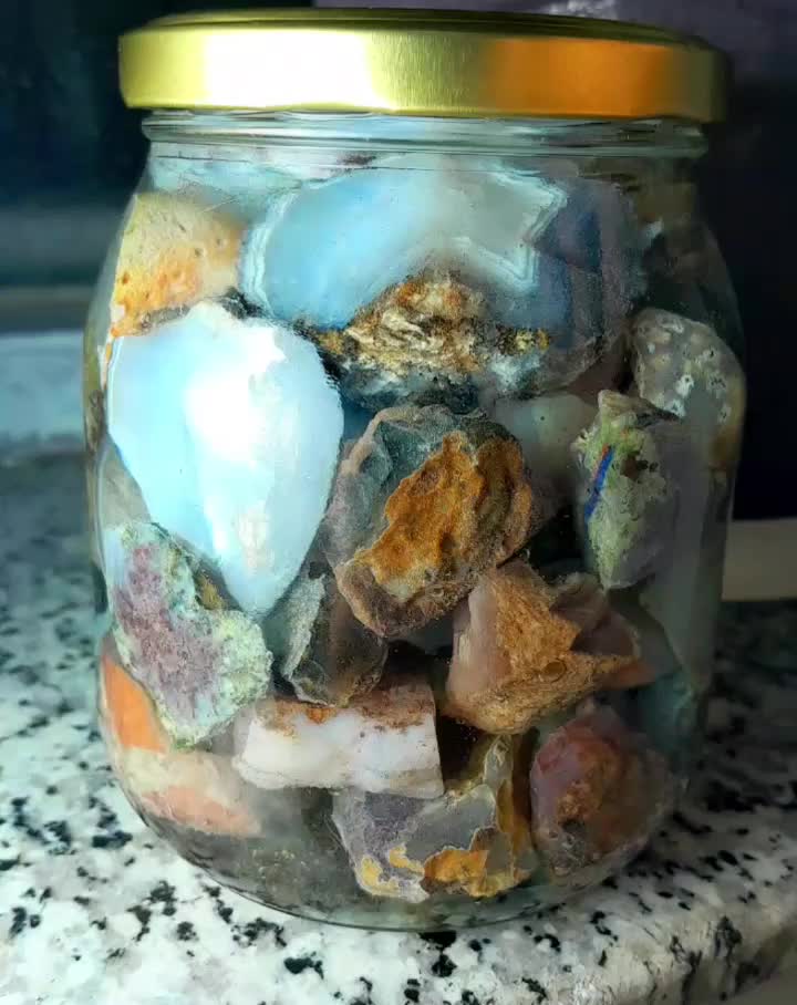 سنگ پک تزئینی عقیق و سلیمانی|جواهرات|نوشین شهر, |دیوار