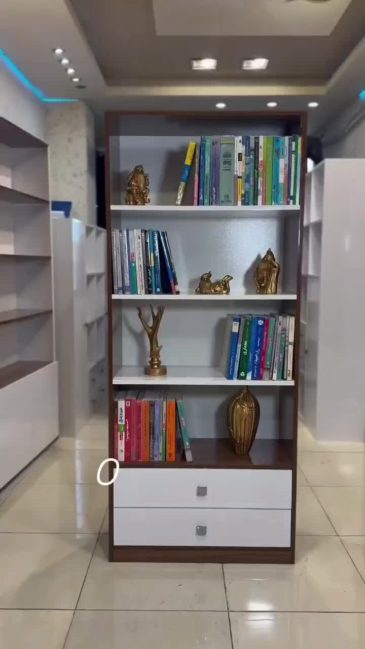 کتابخانه کشو دار مدل پرهام|کتابخانه، شلف، قفسههای دیواری|تبریز, |دیوار