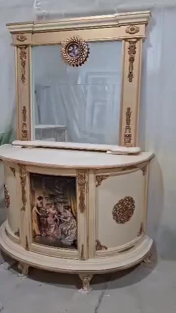 آینه کنسول و میزتلوزیون و بوفه|بوفه، ویترین، کنسول|تبریز, |دیوار