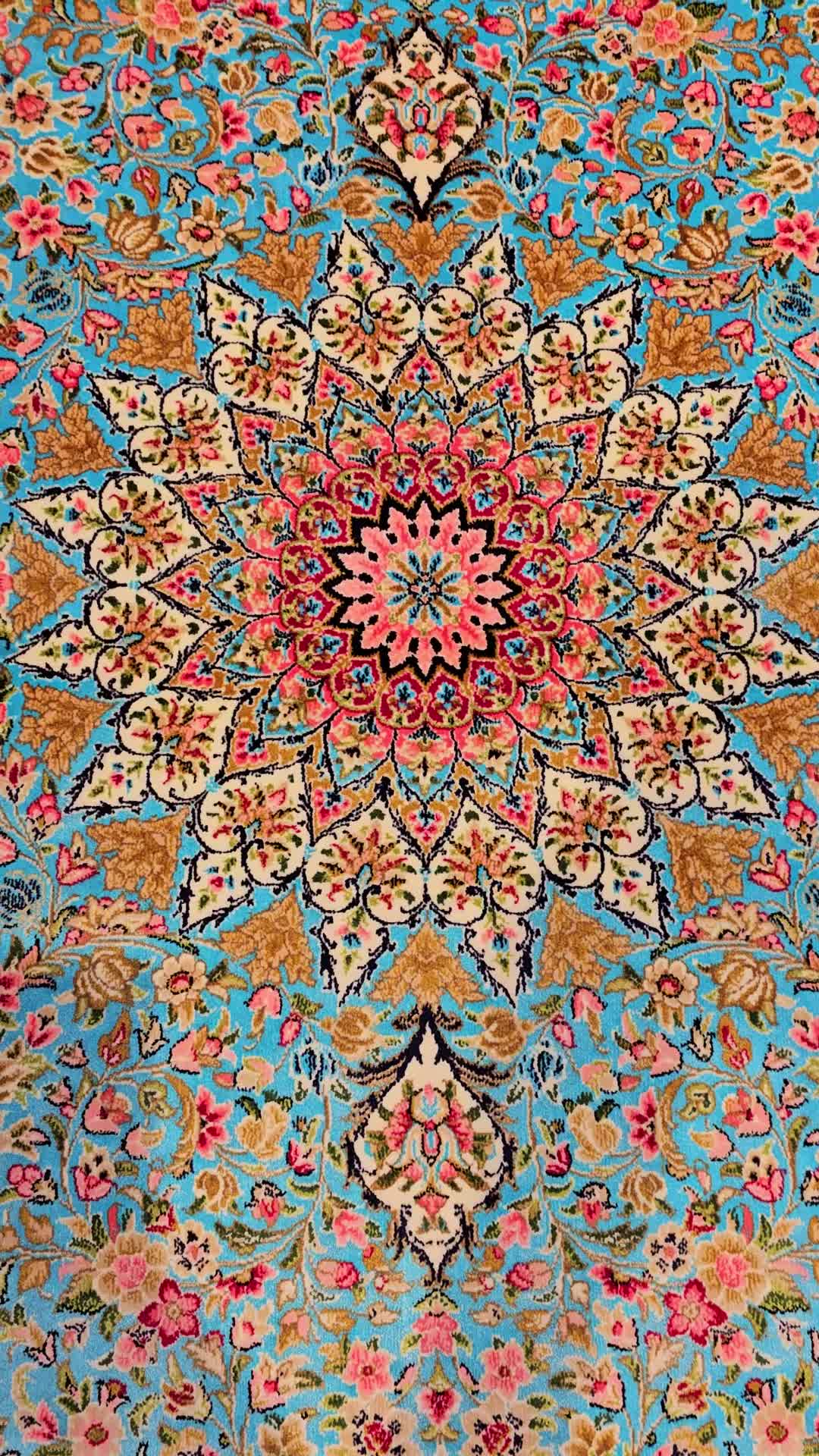 فرش ابریشم بافته شده از نور و شکوه۷۰۱۲|فرش|تهران, دکتر هوشیار|دیوار