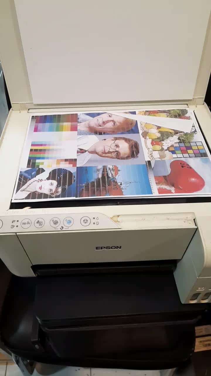 پرینتر جوهر افشان .اسکنر .رنگی . تمیز تمیز|پرینتر، اسکنر، کپی، فکس|کیش, |دیوار