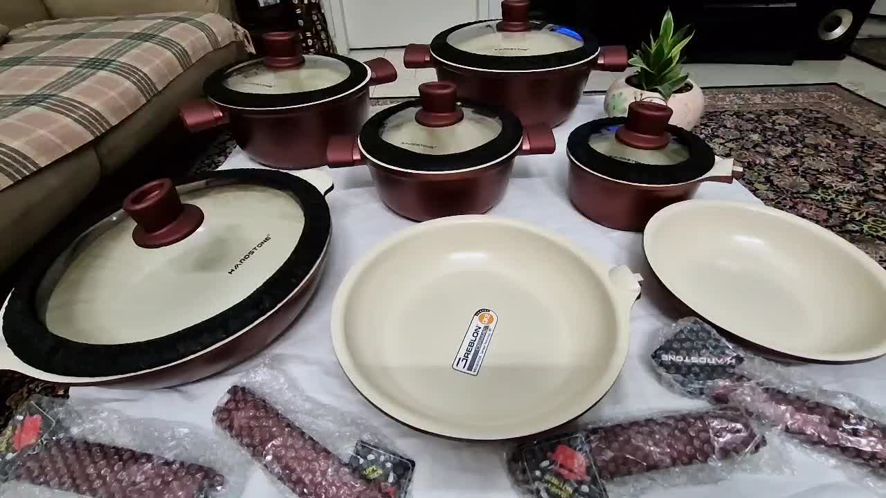 سرویس قابلمه چدن سرامیک هاردستون|ظروف پختوپز|تهران, دکتر هوشیار|دیوار