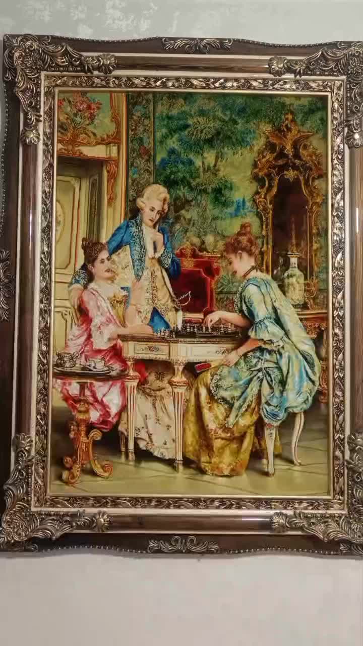 تابلو فرش دست بافت شطرنج باز|تابلو فرش|قزوین, |دیوار