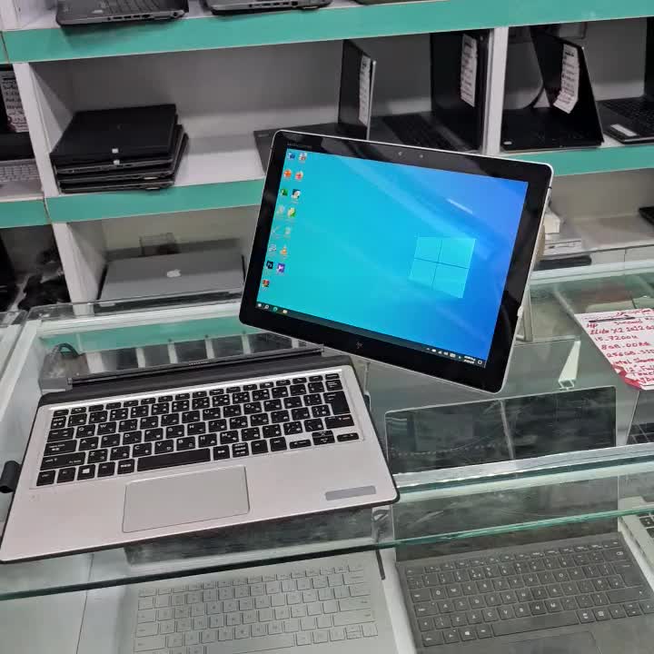 لپتاپ لمسی و کیبرد جدا شو HP i5 نسل ۷ رم۸ هاردssd|رایانه همراه|یاسوج, |دیوار