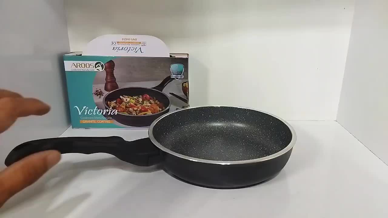 ماهیتابه تکدسته چدن گرانیت عروس سایز ۲۴ ویکتوریا|ظروف پخت‌وپز|رشت, منظریه|دیوار
