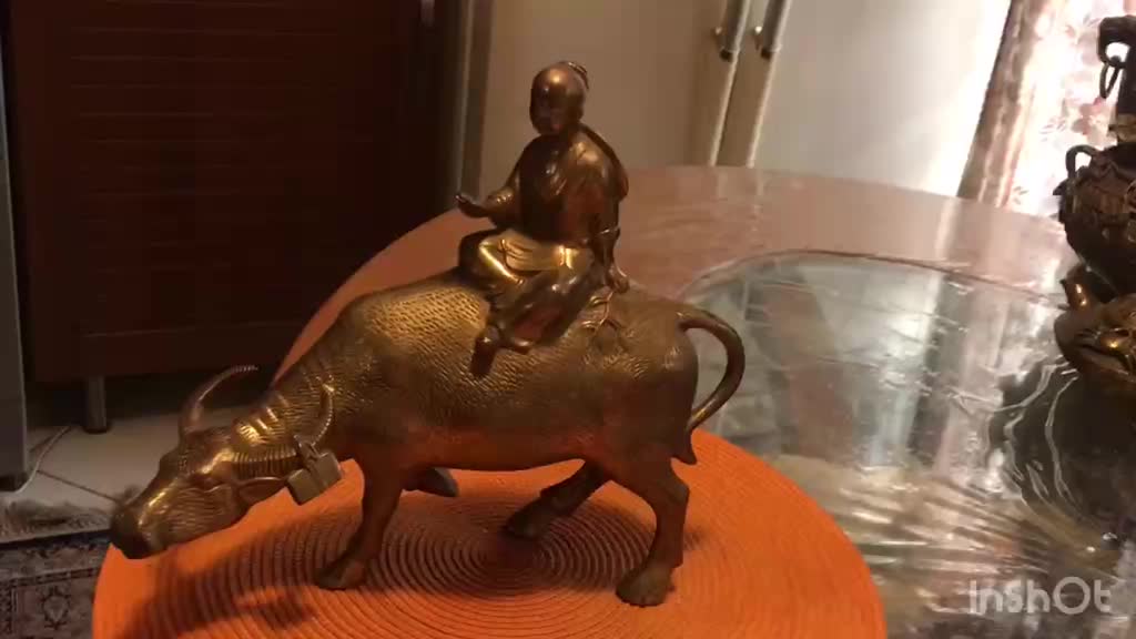 مجسمه برنزی بودا کتاب بدست گاوسوار|مجسمه، تندیس، ماکت|تهران, مجیدیه|دیوار