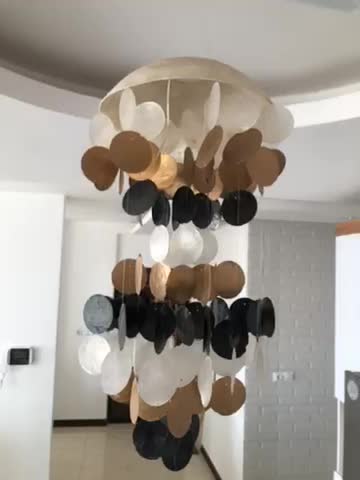 لوستر صدف طبیعی|لوستر و چراغ آویز|کرمان, |دیوار