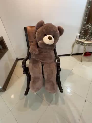 عروسک خرسی ۱و نیم متری قهوه ای|اسباببازی بچه|ساری, |دیوار