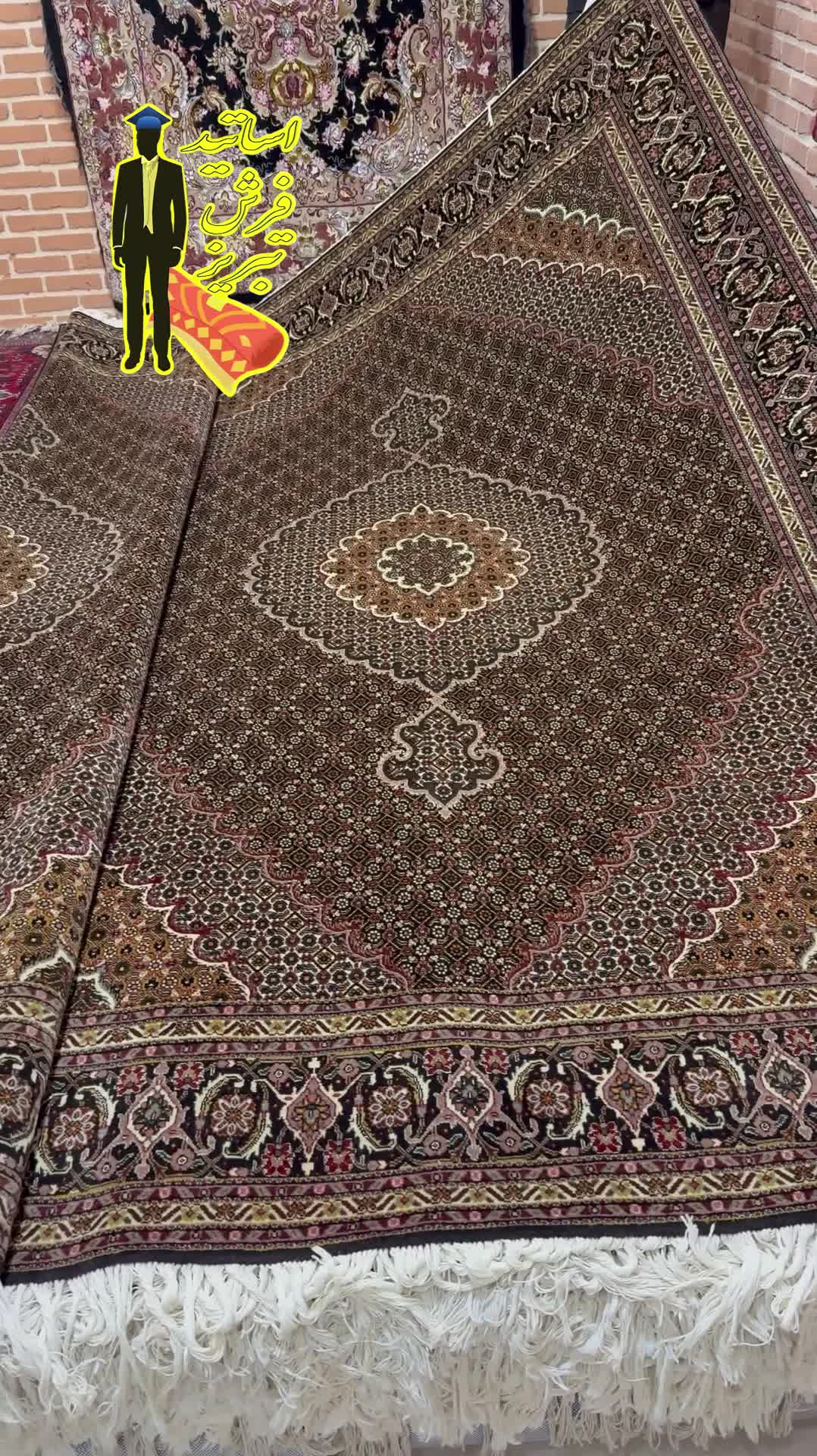 فرش جفت۶متر ماهی۴۵رج تبریز (اقساط بدون بهره)|فرش|تبریز, |دیوار