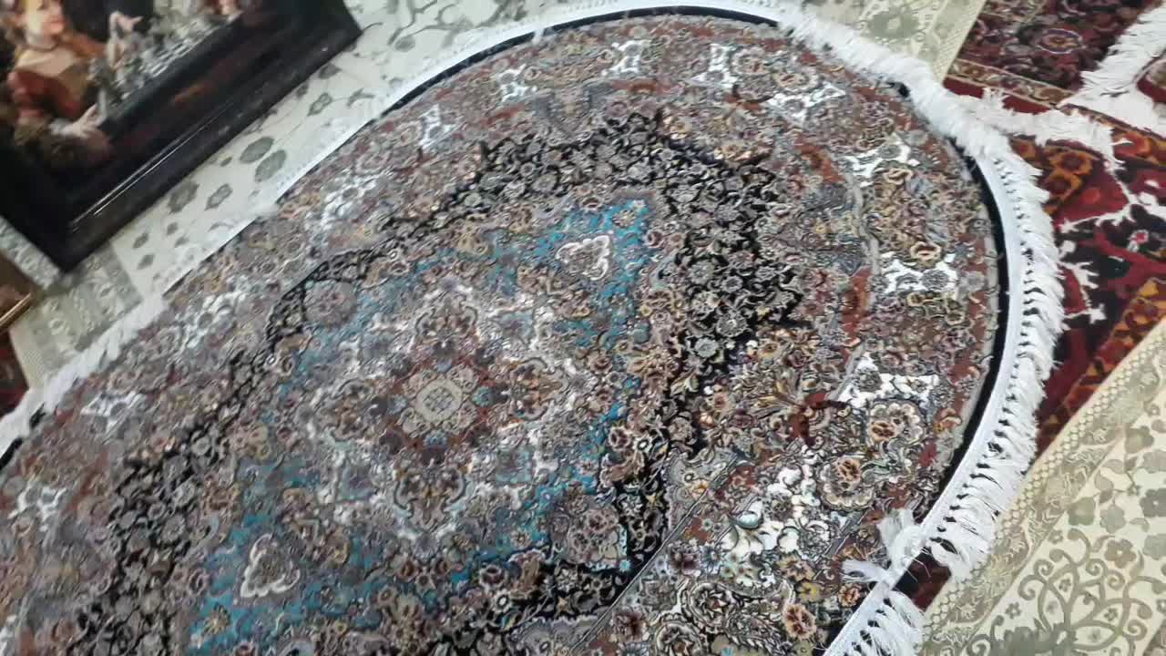 فرش،بیضی آشپزخانه سالاری ۱/۵×۲سایز دستبافت گونه|فرش|تبریز, |دیوار