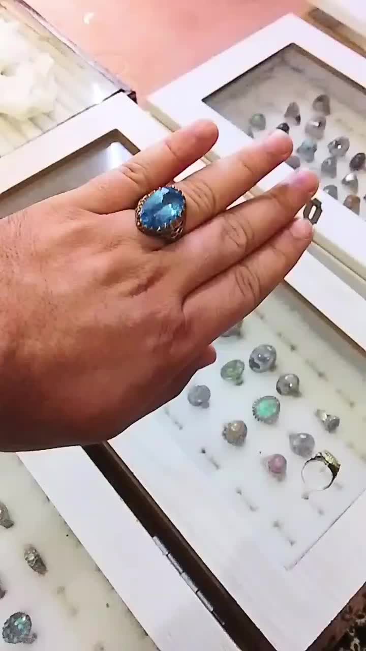 انگشتر توپاز|جواهرات|نهاوند, |دیوار