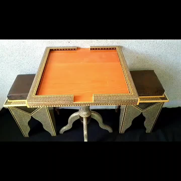 میزو و صندلی تخته نرد و شطرنج خاتم ( مربع )|کلکسیون و سرگرمی|تهران, تهرانسر غربی|دیوار