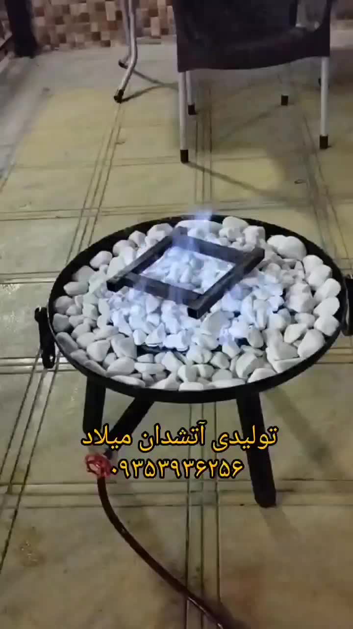 میز آتشدان گازی مستطیل گرد آتشکده هیزمی|بخاری، هیتر، شومینه|تهران, افسریه|دیوار