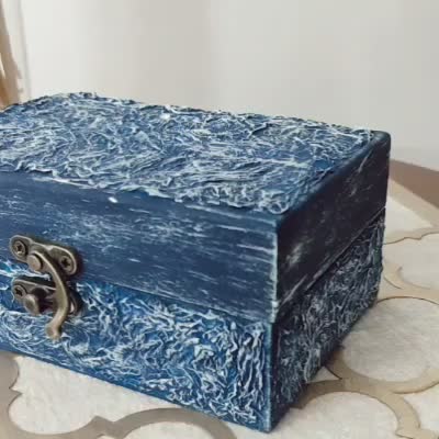 جعبه پتینه کاری شده|صنایع دستی و سایر لوازم تزئینی|سمنان, |دیوار