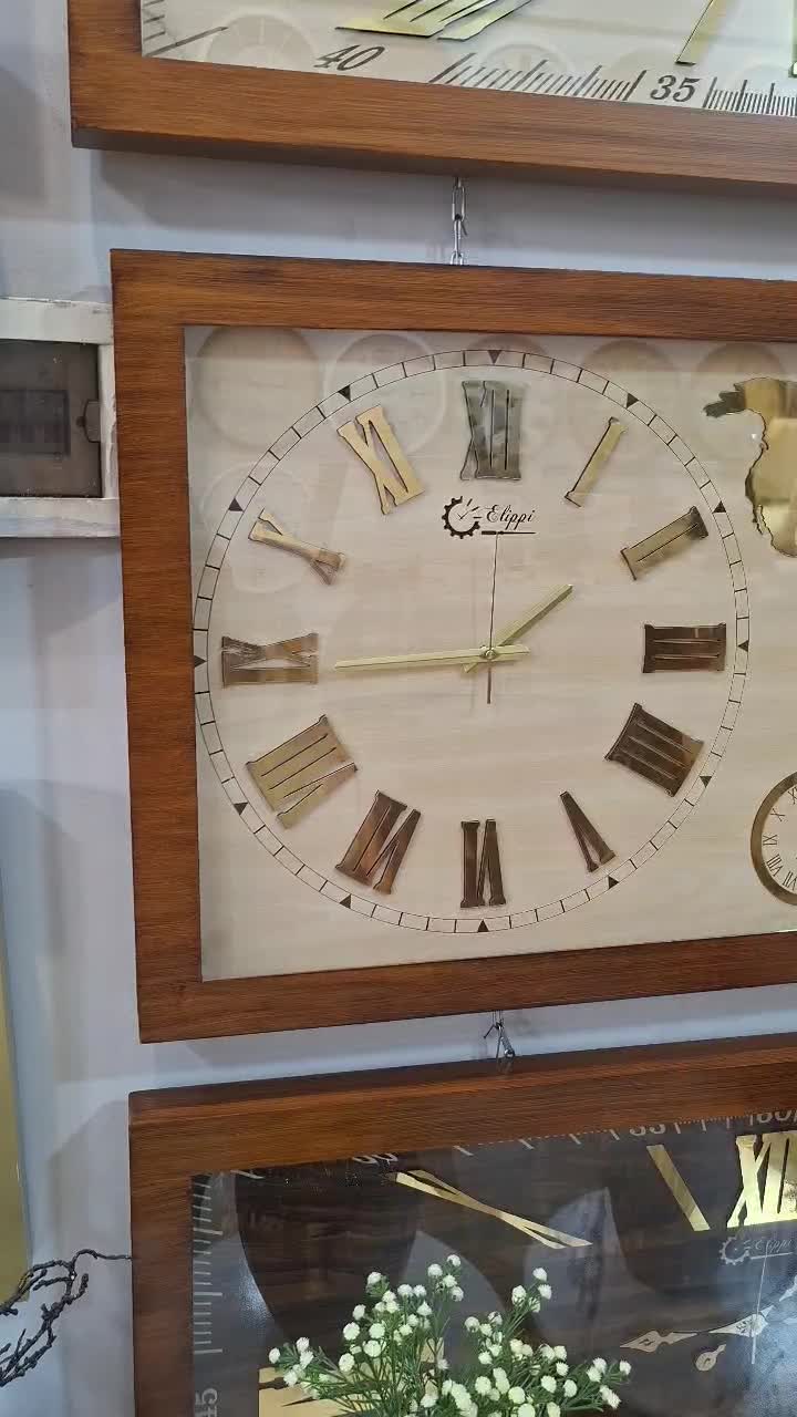 ساعت جهان نما چوبی|ساعت دیواری و تزئینی|کرمانشاه, |دیوار