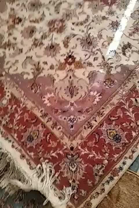 جفت (۶) متری دستباف گل ابریشم|فرش|کرمانشاه, |دیوار