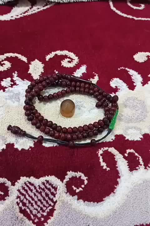 تسبیح ناجیل سنگ عقیق ذغال دار تراش گلادیاتوری|کلکسیون و سرگرمی|کرمانشاه, |دیوار