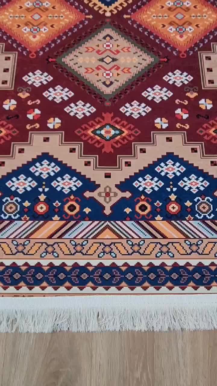 گلیم فرش صائب با دو نوع ریشه|گلیم، جاجیم، گبه|تهران, طیب|دیوار