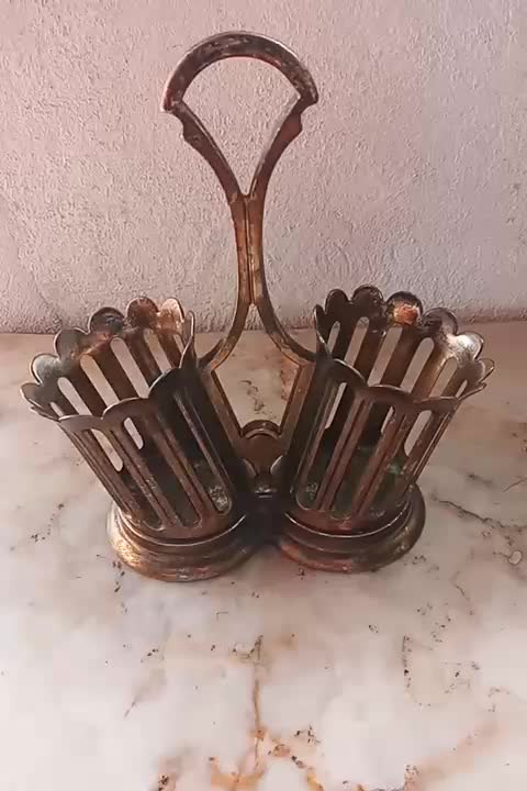 ظرف کارد و چنگال برنزی|صنایع دستی و سایر لوازم تزئینی|بندر انزلی, کوی واحدی|دیوار