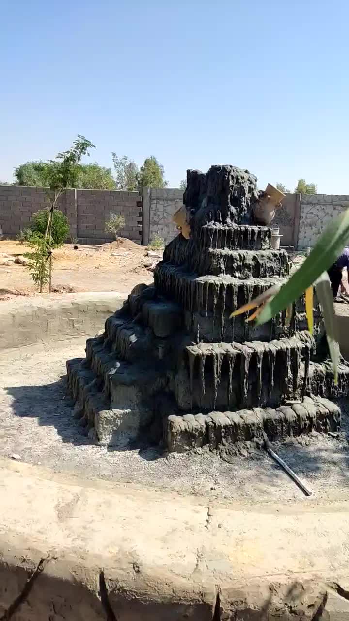 سیمانکاری آلاچیق آبنما باربیکیو و تندیس‌های برجسته|خدمات پیشه و مهارت|دهلران, |دیوار