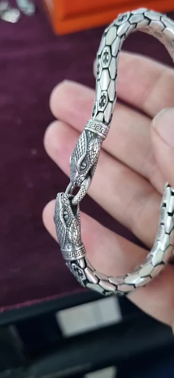 دستبد نقره ماری  تایلندی فوق فوق لاکچری|جواهرات|کرج, گوهردشت|دیوار