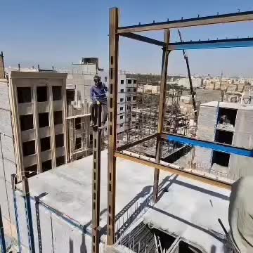 جوشکاری اسکلت سقف تیرچه اکاسیف ایرانیت آلاچیق|خدمات پیشه و مهارت|مشهد, شهرک مهر آباد|دیوار