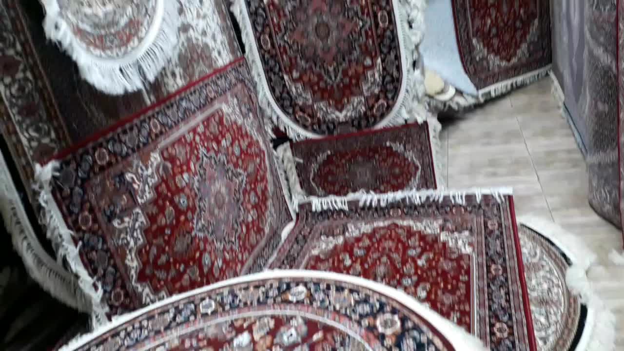 فرش آشپزخانه هریس دایره ۷۰۰شانه سایز ۱×۱ متر گرد|فرش|تبریز, |دیوار