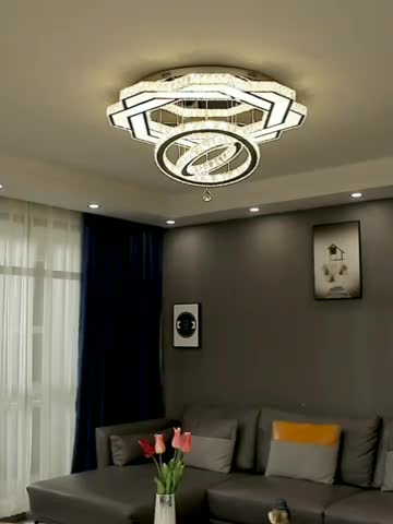 لوستر هوشمند مدرن کریستالی|لوستر و چراغ آویز|کرمانشاه, |دیوار