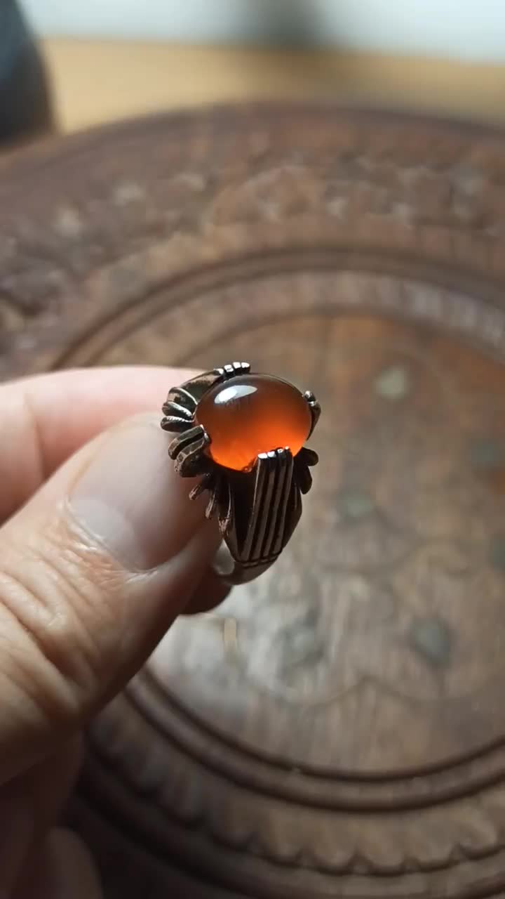 انگشتر نقره سنگ شرف شمس|جواهرات|رشت, شهرک صبا|دیوار