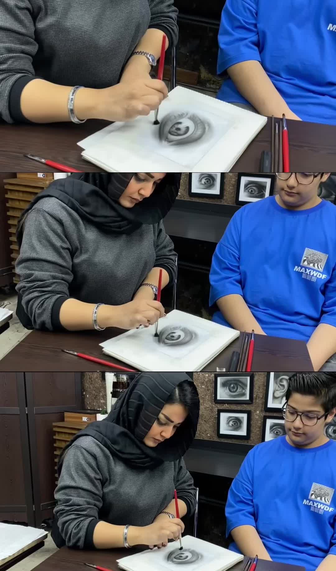 آموزش نقاشی سیاه قلم سبک هایپر رئال|خدمات آموزشی|کرج, شهرک اوج|دیوار