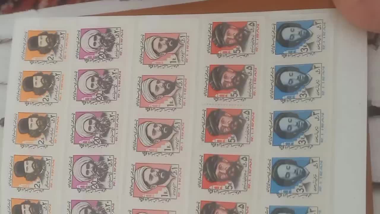 دوجلد تلبوم تمبر|کلکسیون سکه، تمبر، اسکناس|مرند, |دیوار