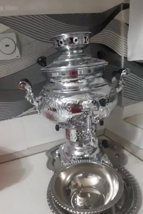 سماور چهار لتیر نام ویشلمه سینی وکاسه|سماور، چایساز، قهوهساز|گالیکش, |دیوار