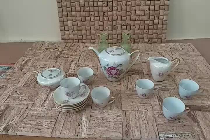یک سرویس 17 پارچه سلطنتی چک و ست آبلیمو خوری روس|ظروف سرو و پذیرایی|خمینی‌شهر, |دیوار