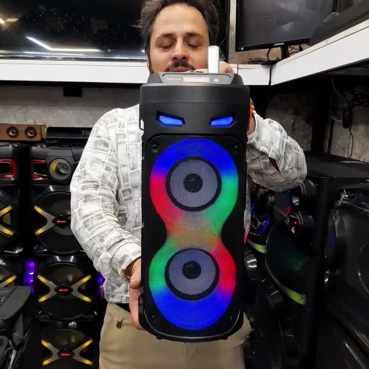 اسپیکر باند ۴۰سانتی میکروفن دارهمراه کنترل وبلوتوث|سیستم صوتی خانگی|مشهد, سراب|دیوار