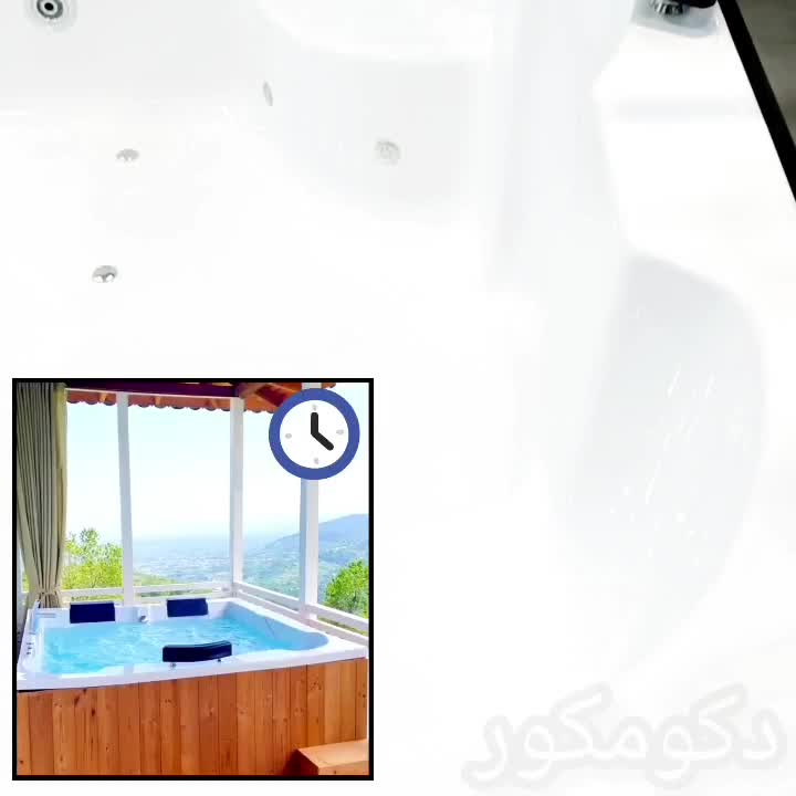 وان جکوزی فضا بیرون جکوزی دکومکور مدل سانتیل|لوازم حمام|تهران, بنی‌هاشم|دیوار