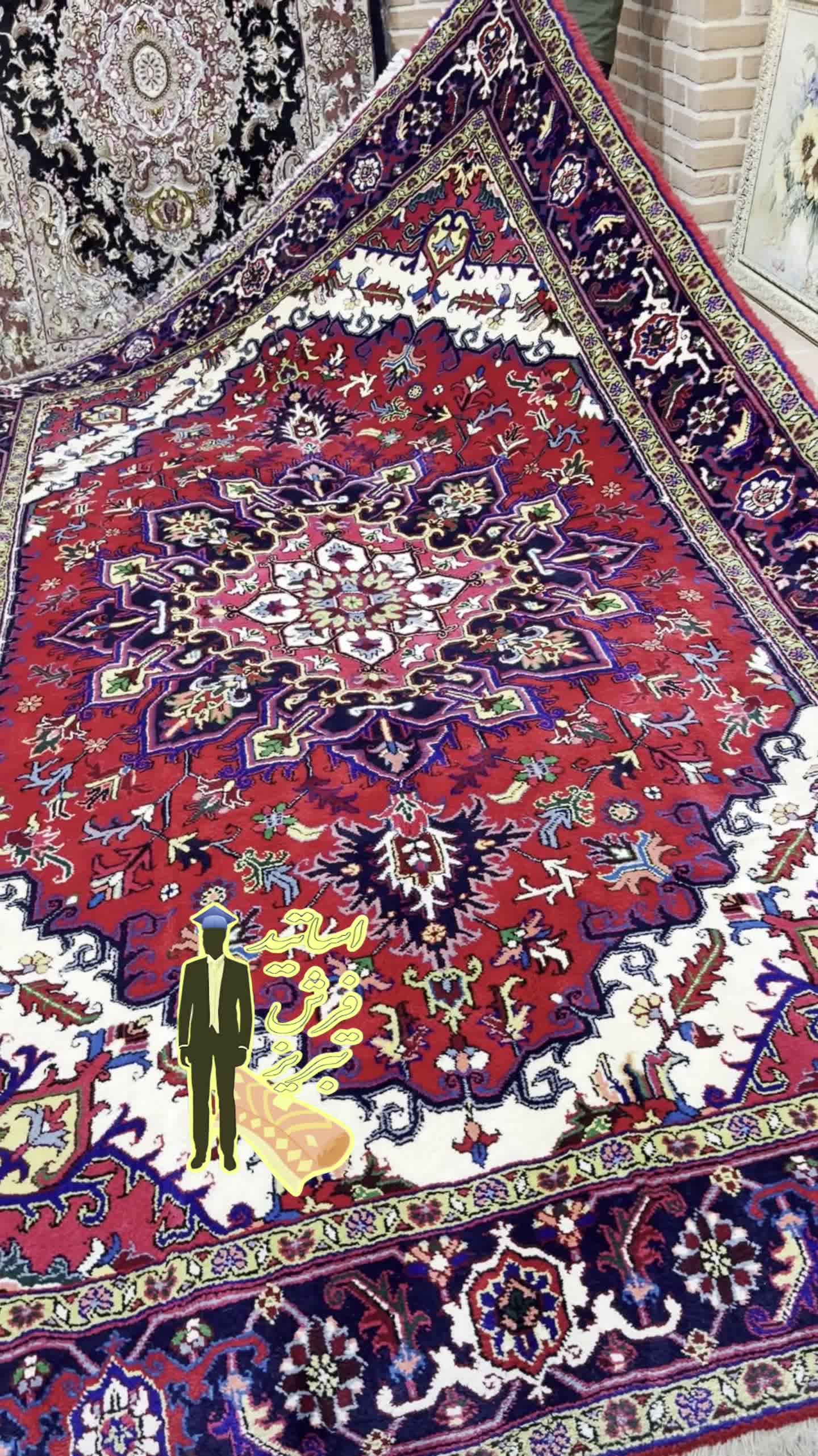 فرش جفت۶متر هریس۶۰۰گره (اقساطبدون بهره)|فرش|تبریز, |دیوار