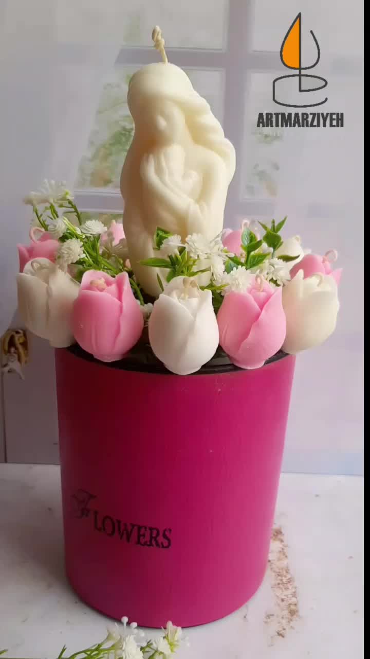 باکس شمع گل ویژه روز مادر|صنایع دستی و سایر لوازم تزئینی|یزد, |دیوار