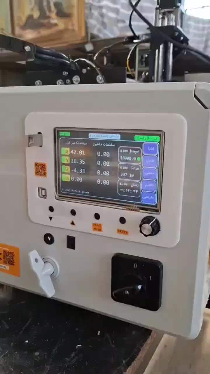 دستگاه cnc چهار محوره خراطی برش همراه با روتاری|ماشین‌آلات صنعتی|مشهد, حسابی جنوبی (شهرک غرب)|دیوار