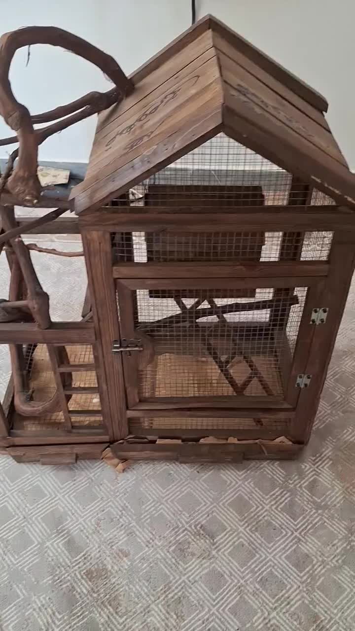 قفس چوبی پرنده|لوازم جانبی حیوانات|بوشهر, |دیوار