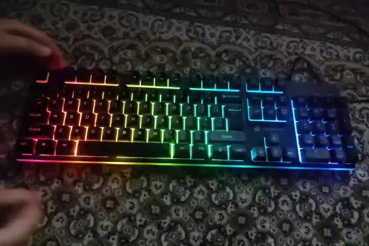 کیبورد گیمینگ RGB Logikey K210B تمیز و سالم|قطعات و لوازم جانبی رایانه|تهران, صادقیه|دیوار