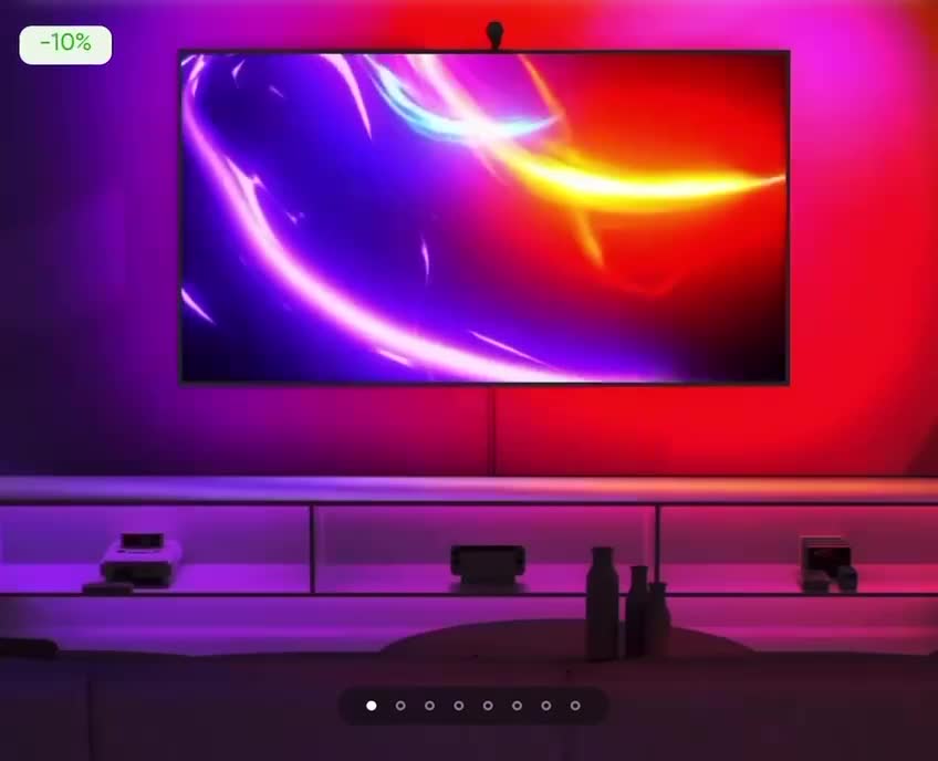 نورپردازی RGB پشت تلویزیون با دوربین TV BACKLIGHT|ریسه و چراغ تزئینی|تهران, خواجه نصیر طوسی|دیوار