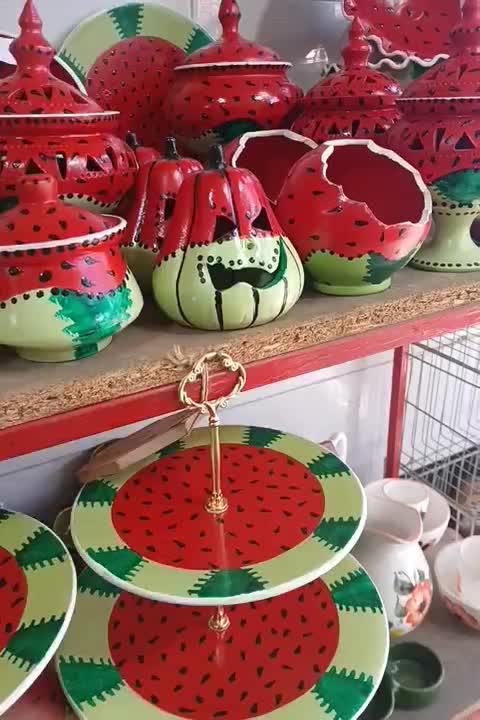 سرویس شب یلدایی سفال و سرامیک|صنایع دستی و سایر لوازم تزئینی|اردبیل, |دیوار