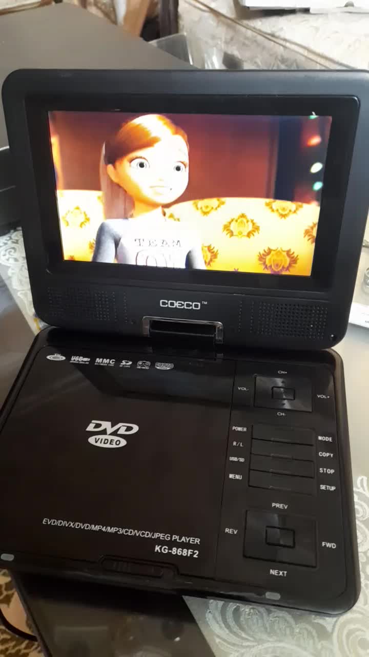 دی وی دی لبتابی 7 اینچ COECO پرتابل AV .DVD .USB|پخشکننده DVD و ویدیو|ری, دیلمان|دیوار