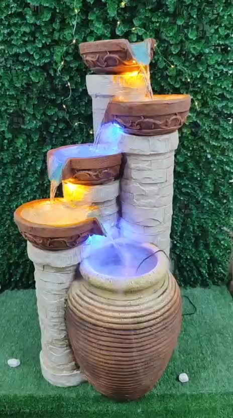 آبشار دیواری رومیزی فواره استیل بارانی پرده آبنما|صنایع دستی و سایر لوازم تزئینی|سیرجان, |دیوار