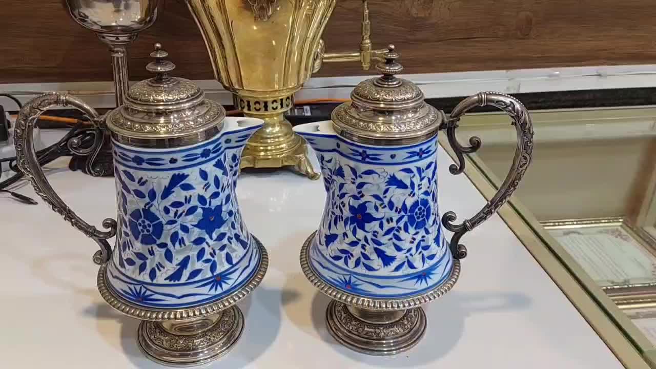 قهوه جوش یا شیرجوش فرانسوی آنتیک و قدیمی|کلکسیون اشیاء عتیقه|تهران, شاهین|دیوار